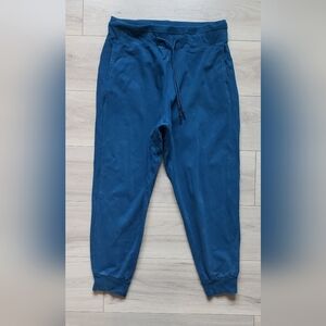 JoyLab Sweatpants Womens L Blue Vintage Wash French Terry Comfy Jogger Pants